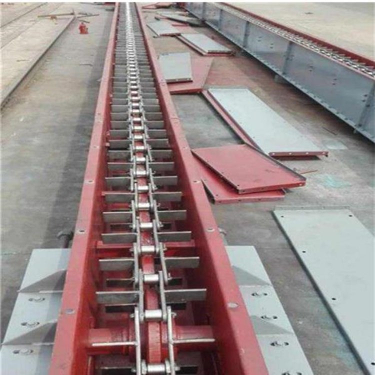 河北板链刮板输送机 铸石刮板输送机 埋刮板输送机设计安装